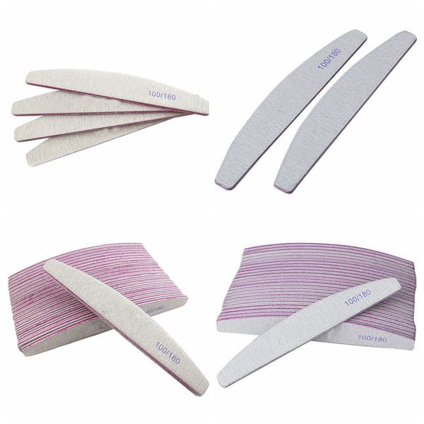 1/5PCS Neglekunst Sanding Filer Buffer Blokk Manikyr Pedikyr Til White One Size