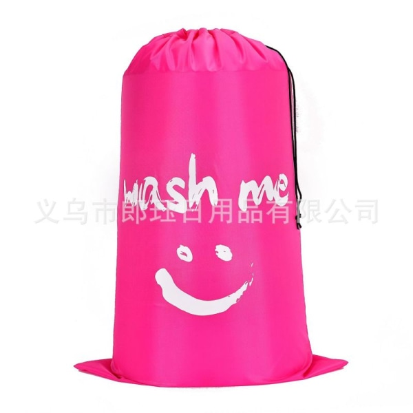 Vasketøjstaske Rejsetaske Opbevaring Opbevaringspose Vasketøjskurv hine pink one size