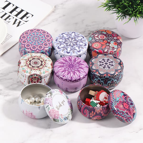 2,2 OZ Personality Candy Box Trommeformet Cookie Box Party Supply A7