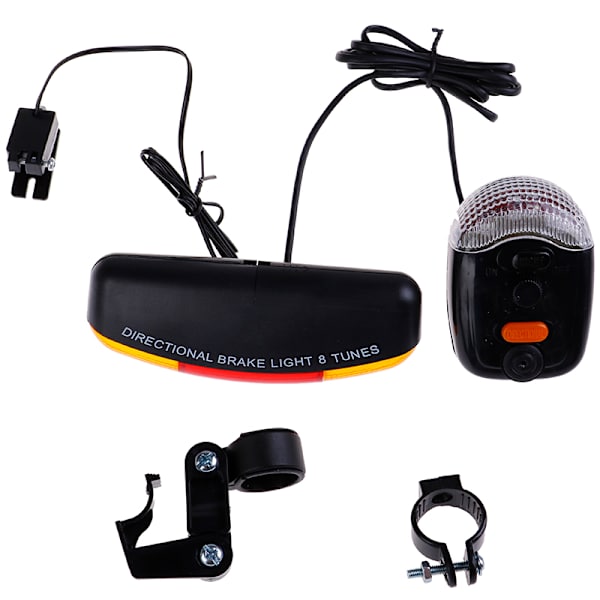 Alsidigt mountainbike blink + cykelbaglygte + Horn One Size One Size
