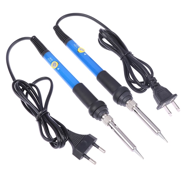 Justerbar temperatur Elektrisk lödkolv 60W svetsning Säljs Blue EU 60W