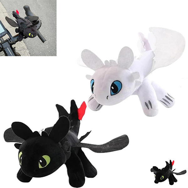 Dragon Biltilbehør Toothless Lille Dragedukke Hjelm Bil Mo A-M