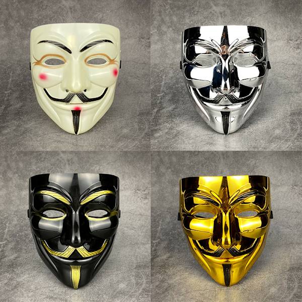 Vendetta Hacker Mask Anonyymi joulujuhlalahja aikuiselle K A7 one size