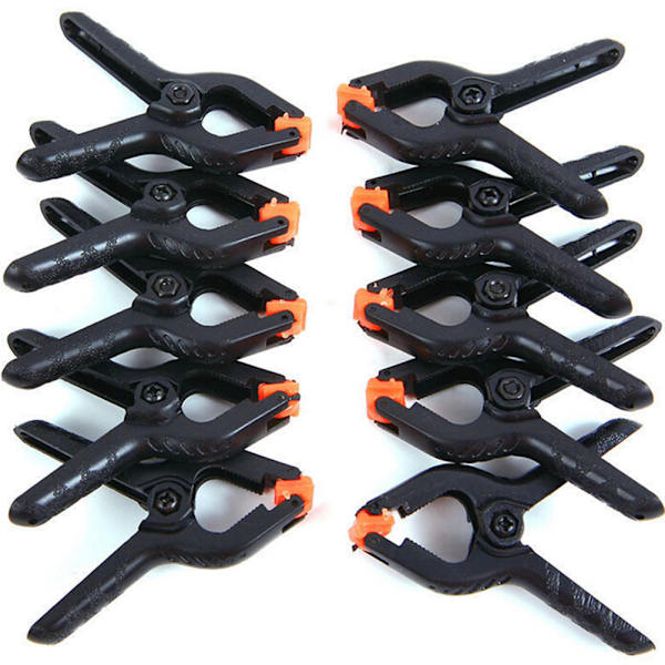 30 kpl Photo Studio Light Photo taustaleikkeet Taustapuristin Black one size