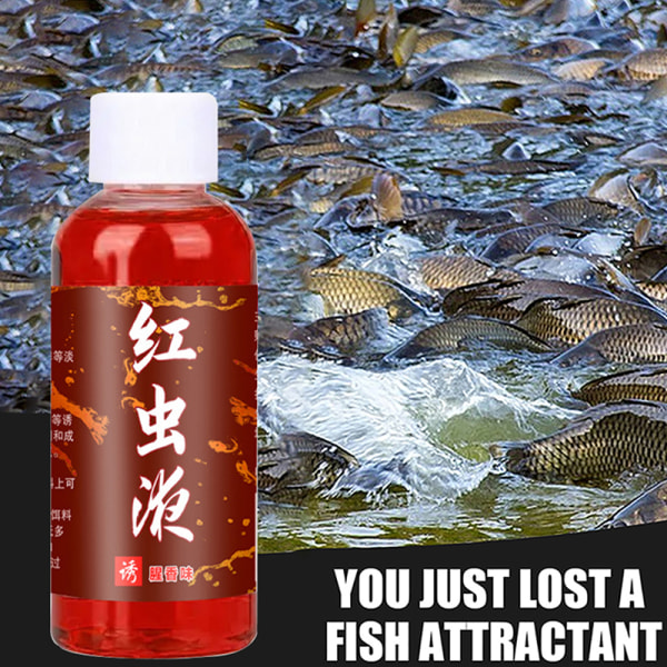 60ML Liquid Blood Worm Scent Fish Attractant Spray Flavor Addit Fishy smell B