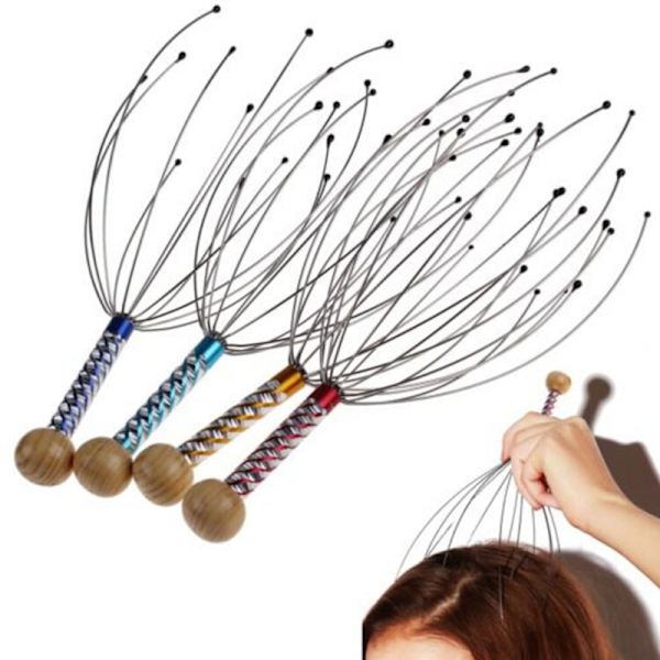 FashionHead Neck Scalp Massager Massasje Octopus Equipment Stres