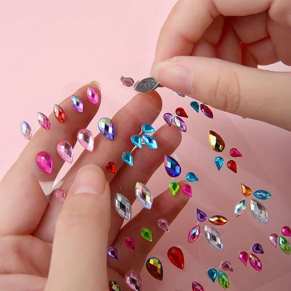 Face Gems Eye Jewels Festival Body Crystal Make Up Sticker Dia A7 onesize
