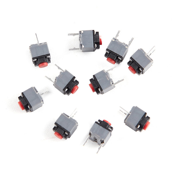 10 stk Kailh Mute-knapp 6*6*7.3 Silent Switch trådløs mus Bu Gray one size