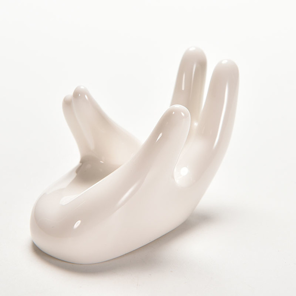 4 Stk Porcelæn Keramik Air Tillandsia Holder Flower er Office White one size