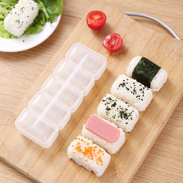 5kpl/ set Sushi Nigiri Maker Molds Tarttumattomat Puristimet Tee Clear onesize
