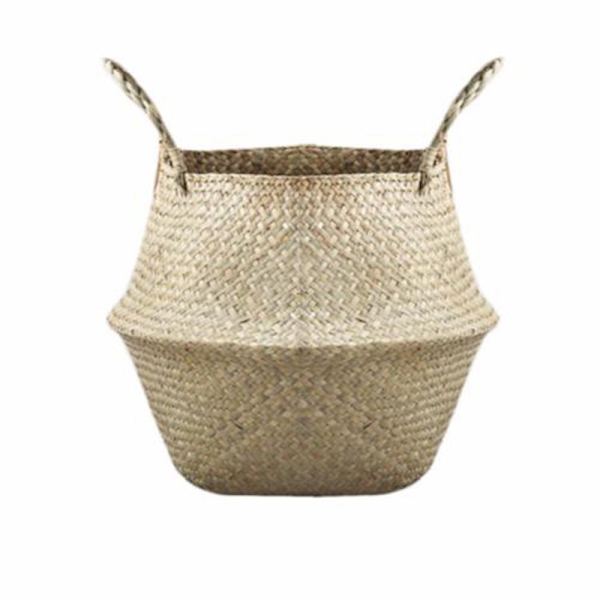 Basket Rattan taittuva pajukahva Pyöreä Natural Sea Grass St Natural color onesize