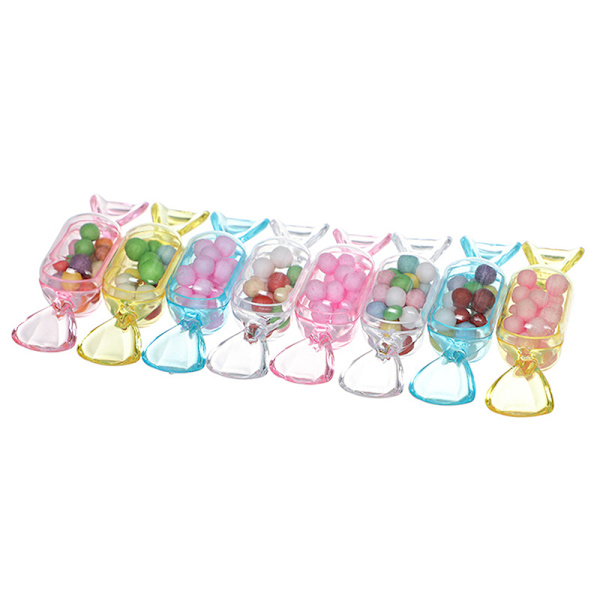 10 stk. Creative Candy Emballage Box Materiale Akryl Candy Shape Clear