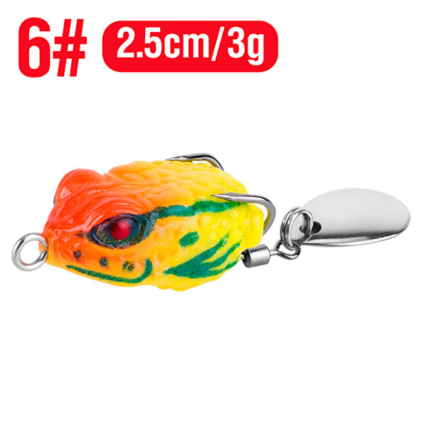 Outdoor Luya pitkän kantaman ukkosammakko 2,5cm/3g minisammakko osuu bl color F one size