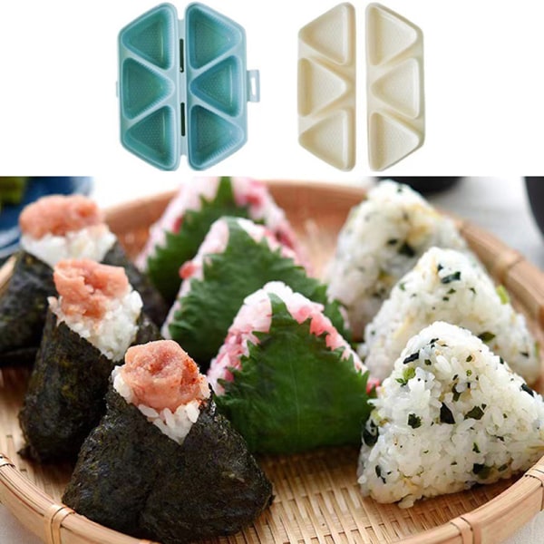 Trekant Risform Køkken Sushi Rismaskine Alga Nori Onigiri M Beige