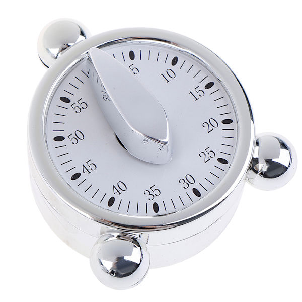 60 minuter Mekanisk matlagningspåminnelse Väckarklocka för kök White one size