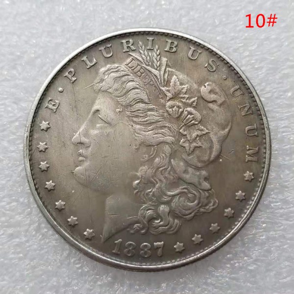 1 stk 1878-1887 USA Morgan Silver Dollar $1 minnemynter C 10 One size
