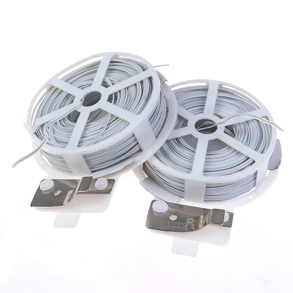 1 stk (50m) hvit multifunksjonell solid hagevri-bånd med belegg White One size