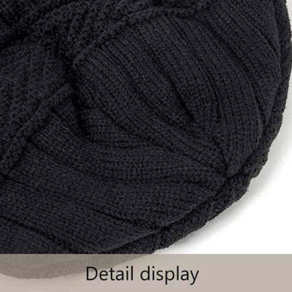 Vinterhatt för män Bomull Tjocka Varma mössor Hatt Mode Unisex Brown one size