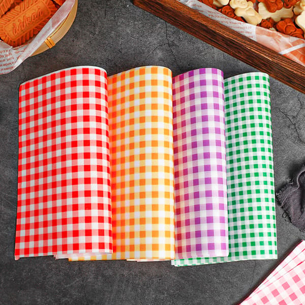 100 st Smörpapper Fodral Smörgåspapper 7 Färger pink 100pcs