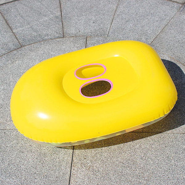 Uppblåsbara Simringar Baby Vatten Spela Spel Seat Float Boat Yellow random