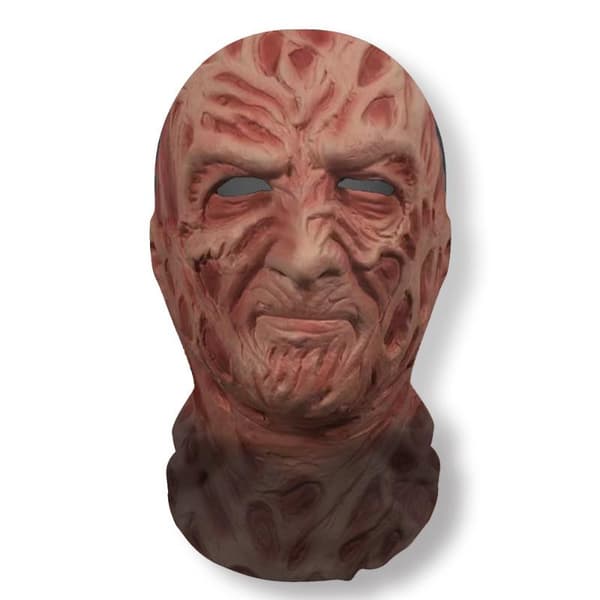 Halloween Ghost Face 3D-printet maske stræknet fuld ansigtsmaske A2