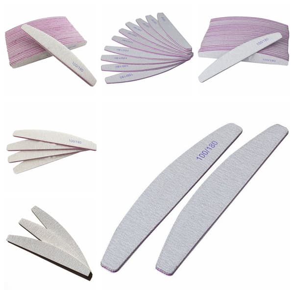 1/5PCS Neglekunst Sanding Filer Buffer Blokk Manikyr Pedikyr Til White One Size