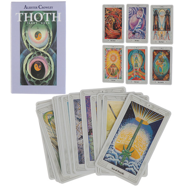 78 korttia Egyptin myytti ennustaminen Aleister Crowley Thoth Tarot Multicolor one size