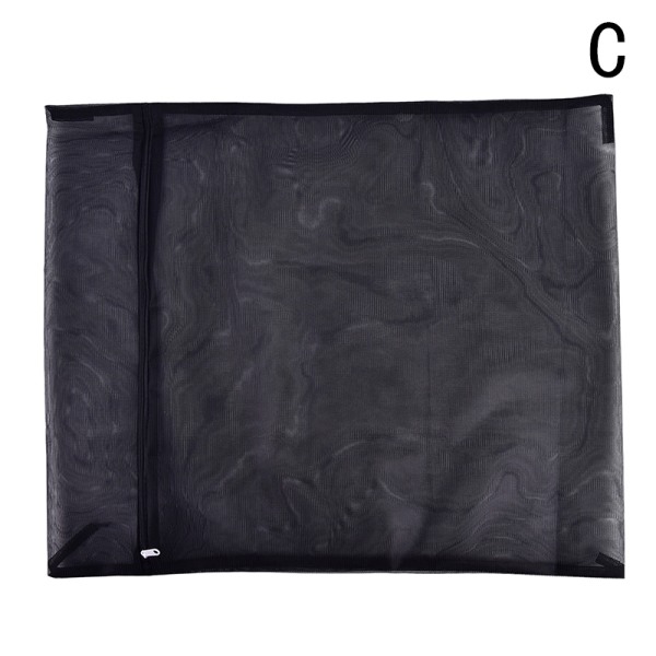 Kläder Tvätthinna Tvättpåse med dragkedja Nylon Mesh Nätbh Black L