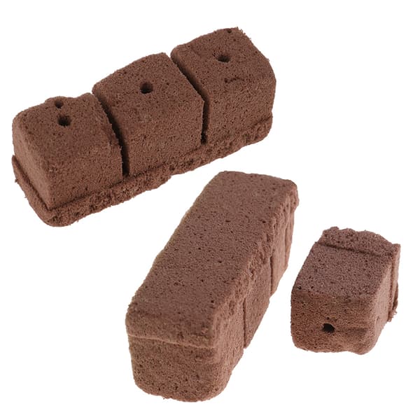10 stk rockwool hydroponics dyrke starter terninger Brown One Size