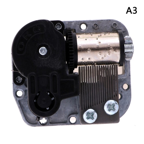 Mekanisk DIY-speldosa sankyo musikalisk rörelse+skruvar+ Black A3:Merry Christmas