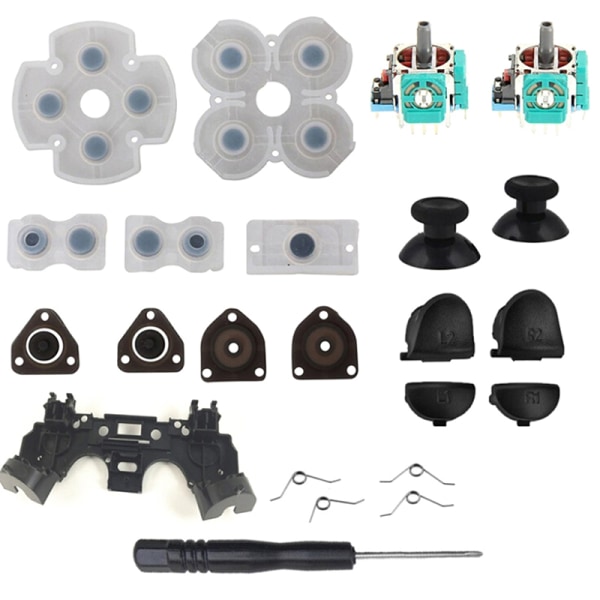 L1 R1 L2 R2 Triggerknappar 3D analog joysticks Tummen Sticks Ki Color one size