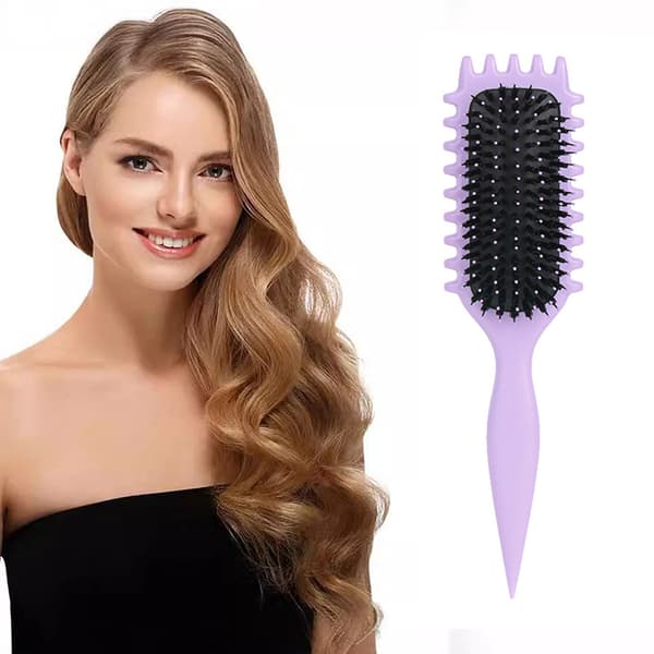 Krølledefinerende hårbørste, Bounce Curl-børste, stylingbørste Black
