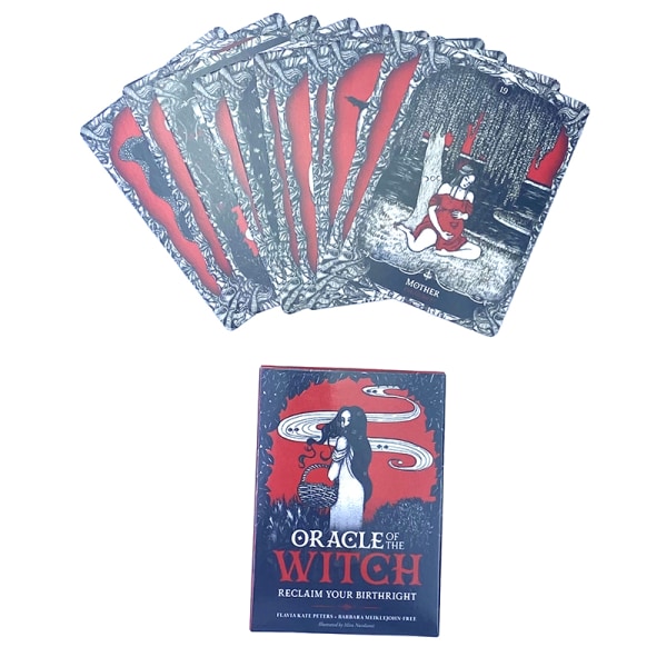 Oracle Of The Witch Cards Tarot Prophecy Divination Deck Family A1 one size