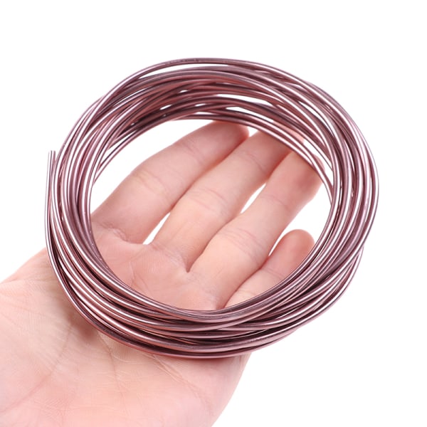 3 kpl Bonsai Wires anodisoitua alumiinia Bonsai Training Wire yhteensä Brown 2.0mm