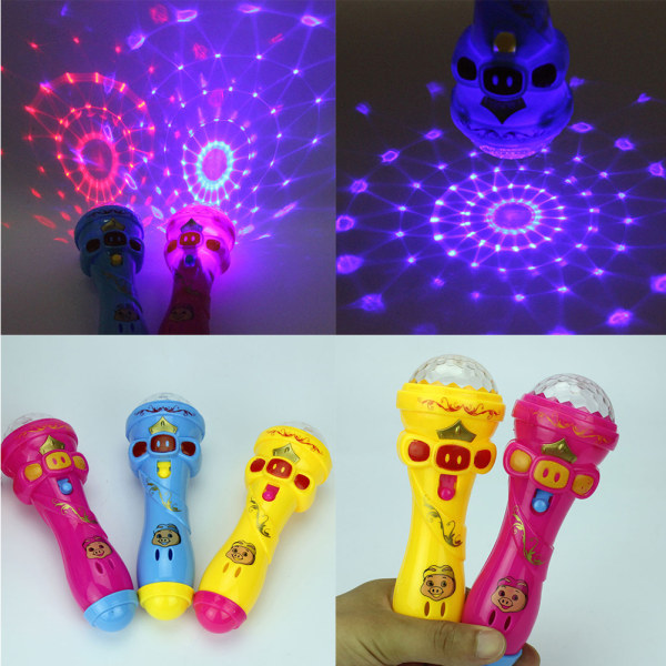 Blinkende projektionsmikrofon Baby Learning hine Educational T Random Color 1Pc