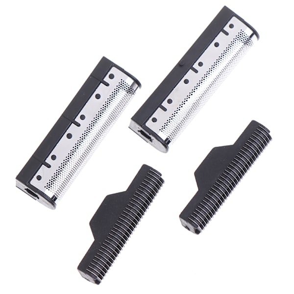 4 kpl / set Kemei Km-1102 hiustenleikkurin trimmeri parranajokone vaihdettava H Black onesize