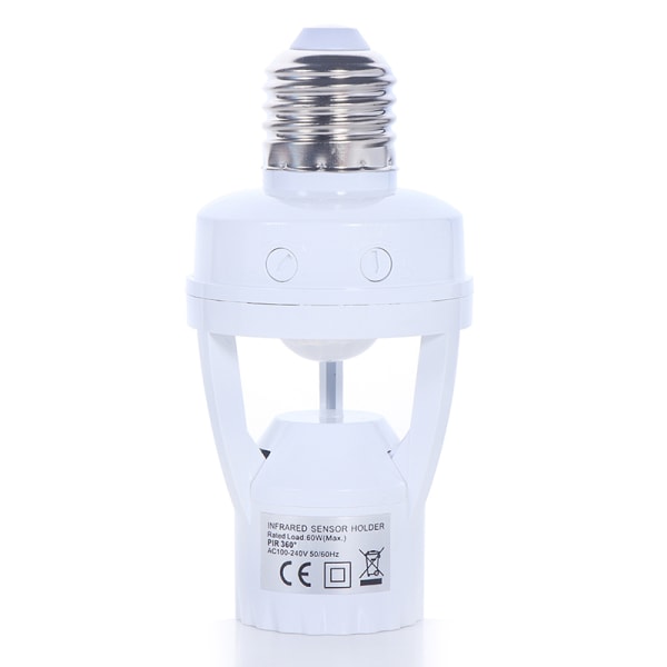 E27 Kierreinen induktiolampun pidike E27 LED-anturikytkin E27 Turvallinen E27 one size