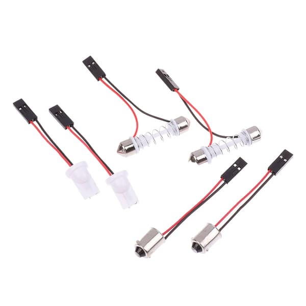 10 stk. adapter til billygte LED-panel stoplygtepære T10 BA9S T B