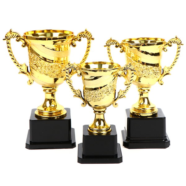 1PCS Gold Awards Trophy Børn Skolefest Award Supplies Ce Gold 17cm