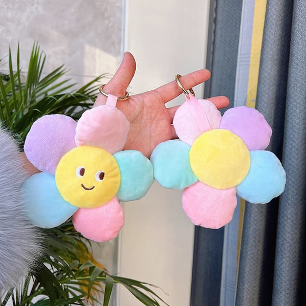 Pehmoavaimenperät e Sun Flower auton avaimenperä Uusi auringonkukkapehmo Multicolor onesize