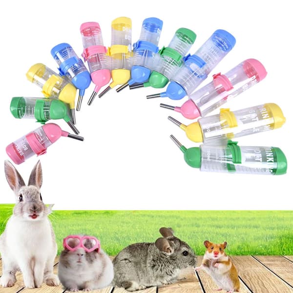 1 ST Hamster Drinker Plast Hängande vattenflaska Dispenser Fe C1