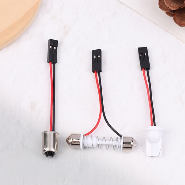 10 stk. adapter til billygte LED-panel stoplygtepære T10 BA9S T B