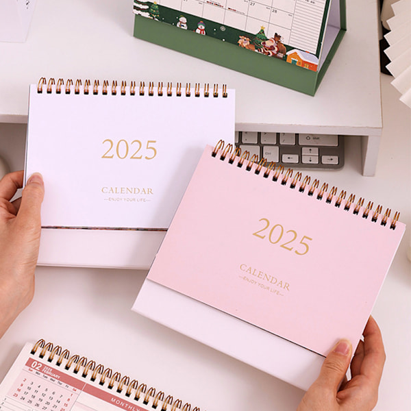 Lille Skrivebords Kalender 2024-2025 Green