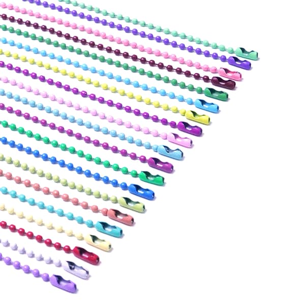 100 stk. kuglekæde, egnet til nøglering/dukke/mærke håndkort 100pcs