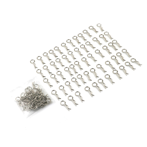100 stk. rustfrit stål kropsclips Pin Shell til 1/10 1/16 RC HS 0 1