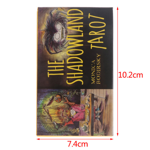 UUSI Shadow Land Tarot Englanninkielisellä opaskirjalla ennustaminen Fo Multicolor one  size