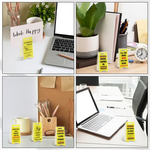 10 stk. Gul Morsom Sticky Note Holder Yellow