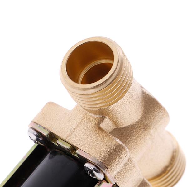 G1/2'' messinki sähköinen solenoidiventtiili DC 12v 24v AC220v Solalle AC220V AC220V