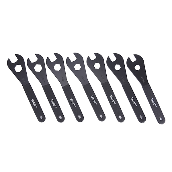 Cykelnøgle i kulstål til 13 mm 14 mm 15 mm 16 mm 17 mm 18 mm Black 16mm