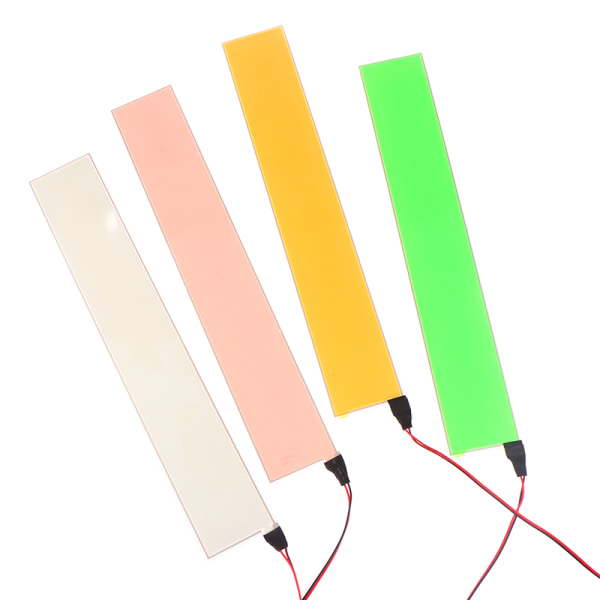 Fleksibel EL Light Panel Elektroluminescerende Baglys Strip Lam White 1Pc